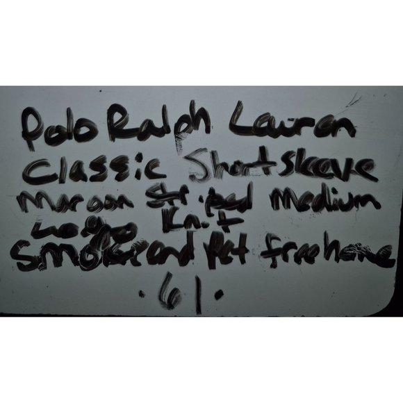 Polo By Ralph Lauren Mens Striped Red Polo Shirt Size M - Picture 5 of 5